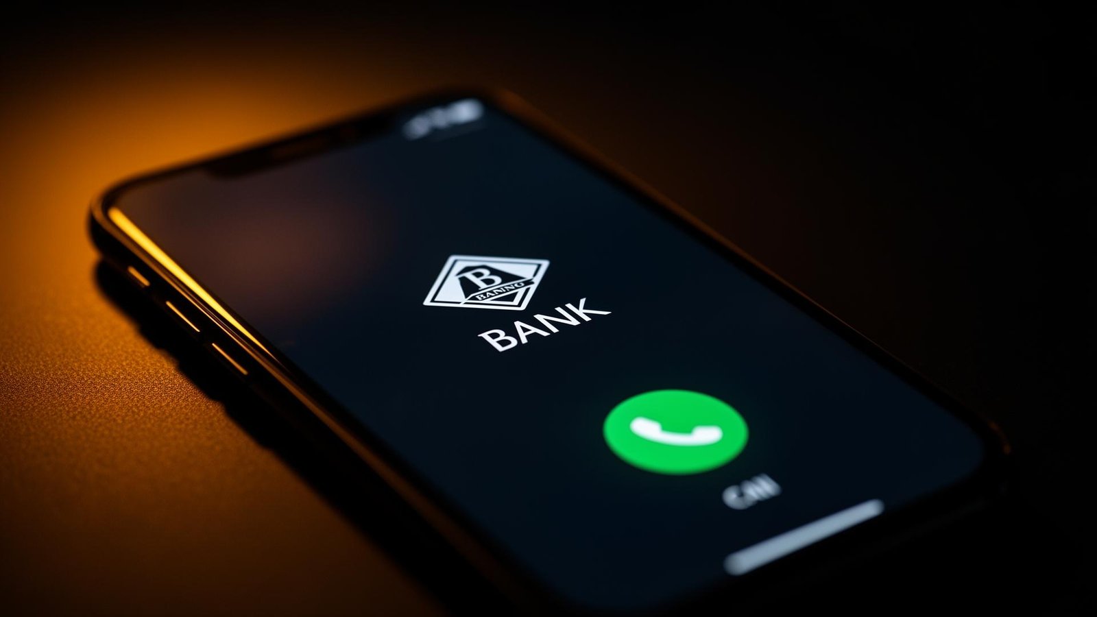 Telefone com ligação bancária fraudulenta